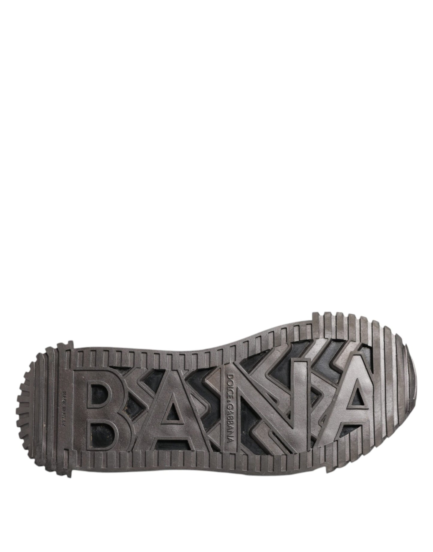 Dolce &amp; Gabbana Herren Sneakers mit Logo in Schwarz und Silber