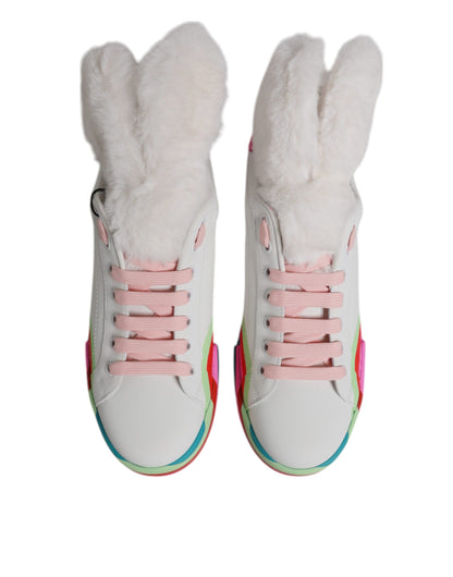 Dolce &amp; Gabbana Mehrfarbige Low-Top-Sneakers Sneakers Schuhe