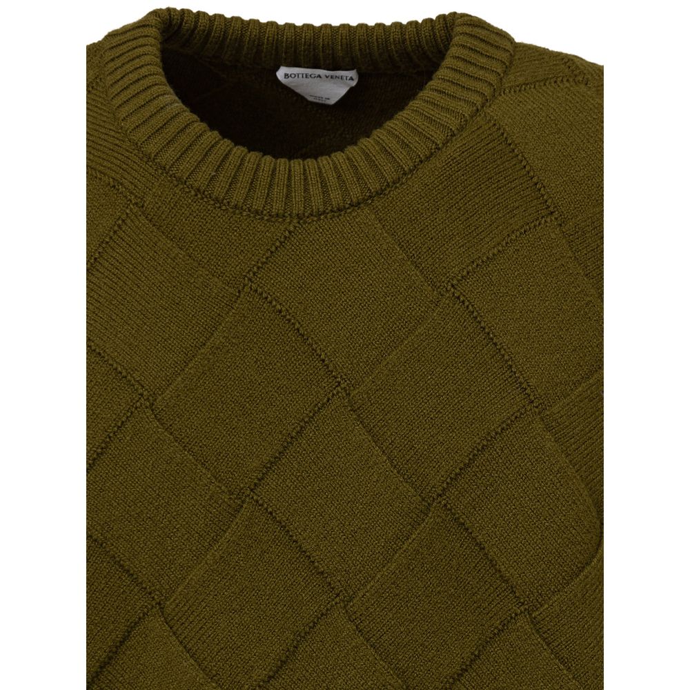 Bottega Veneta Grünes Woll-Sweatshirt