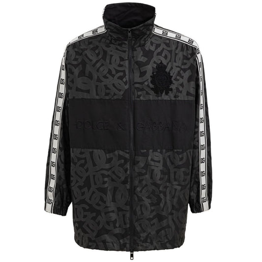 Dolce &amp; Gabbana Jacke aus schwarzem Polyester