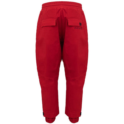 Dolce &amp; Gabbana rote Sport-Hose aus Polyamid