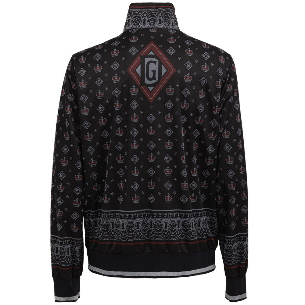 Dolce &amp; Gabbana Schwarzes Polyester-Sweatshirt