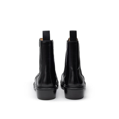 Bottega Veneta – Schwarzer Lederstiefel