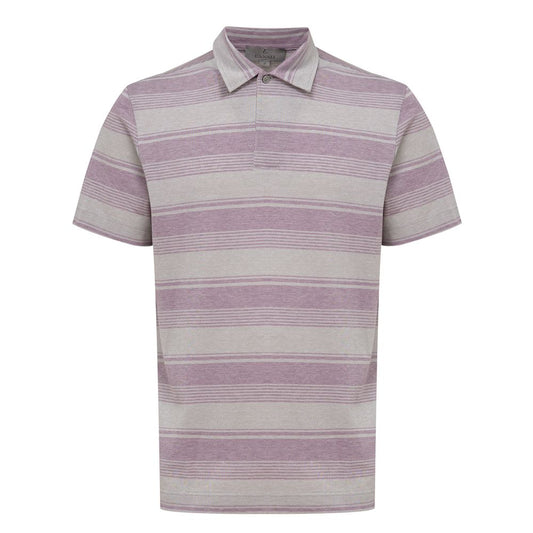 Poloshirt Canali aus grauer Baumwolle