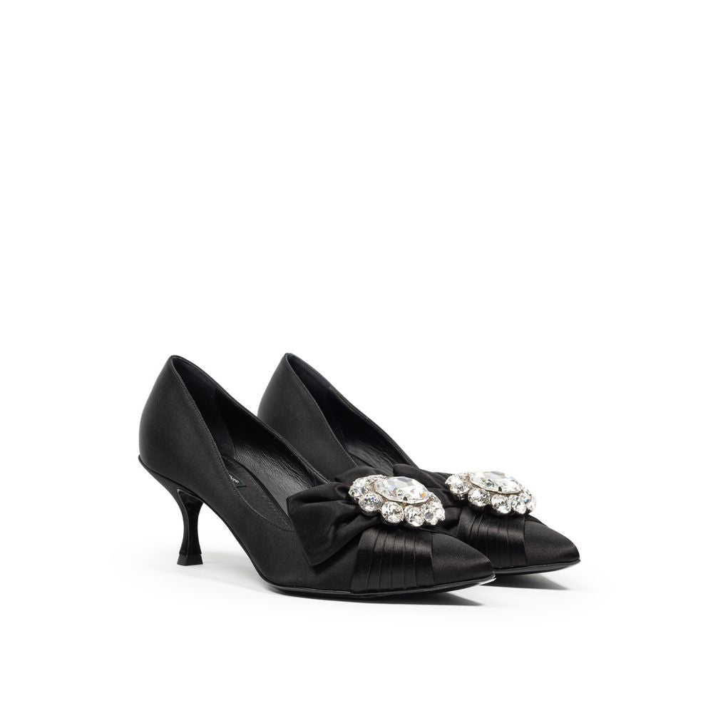 Dolce &amp; Gabbana Pumps aus schwarzer Viskose