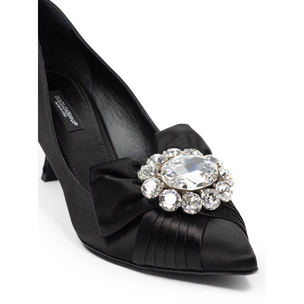 Dolce &amp; Gabbana Pumps aus schwarzer Viskose