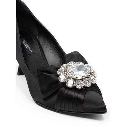 Dolce &amp; Gabbana Pumps aus schwarzer Viskose