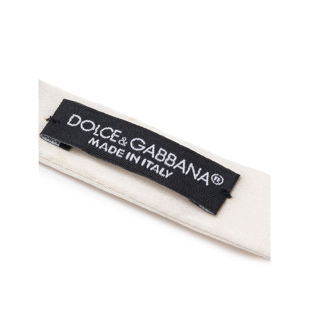 Dolce &amp; Gabbana weiße Seidenfliege
