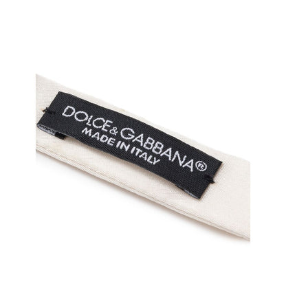 Dolce &amp; Gabbana weiße Seidenfliege