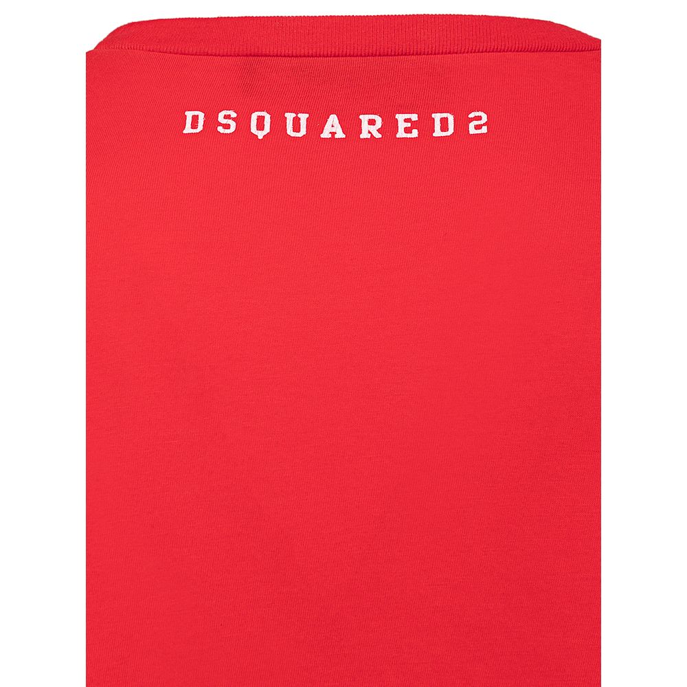 تي شيرت قطني أحمر من Dsquared²