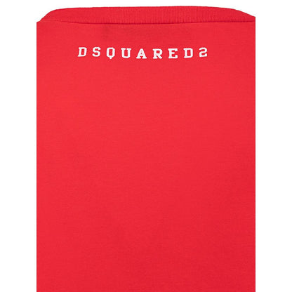 تي شيرت قطني أحمر من Dsquared²