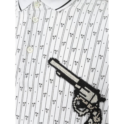 Dolce &amp; Gabbana Poloshirt aus weißer Baumwolle