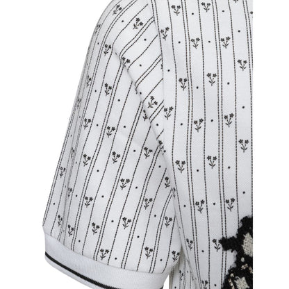 Dolce &amp; Gabbana Poloshirt aus weißer Baumwolle
