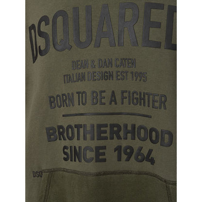 Dsquared² Grünes Baumwoll-Sweatshirt