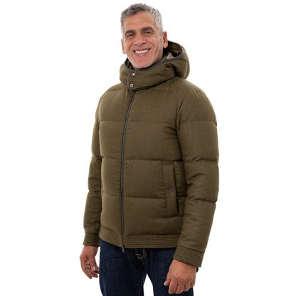 Herno Green Wool Bomber