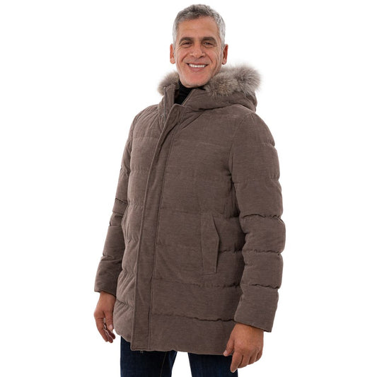 Herno Bomberjacke aus brauner Baumwolle