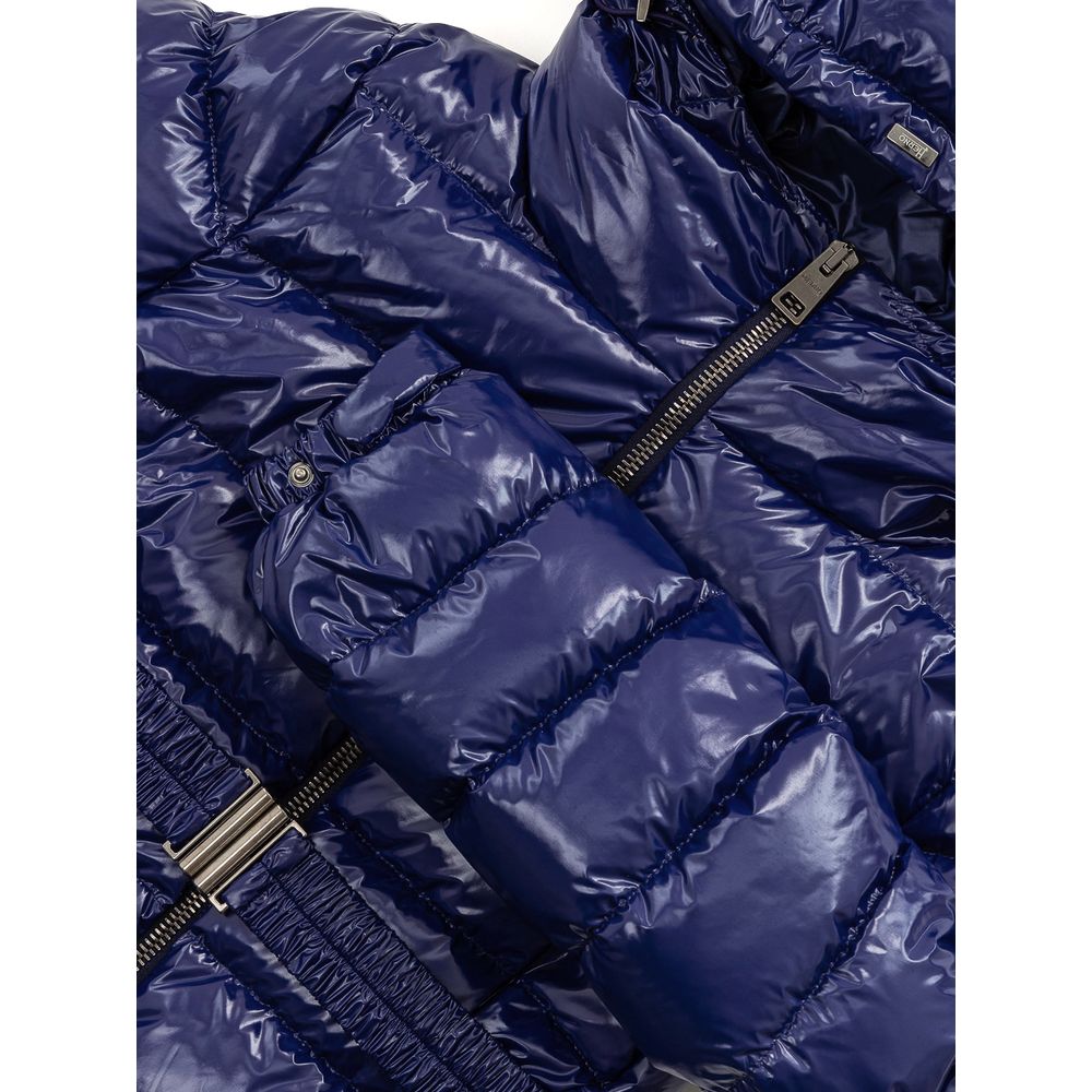 Herno Blauer Polyamidmantel