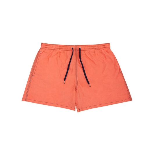 Malo Orangefarbene Badeshorts aus Polyester