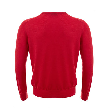 Gran Sasso Eleganter roter Wollpullover für Herren