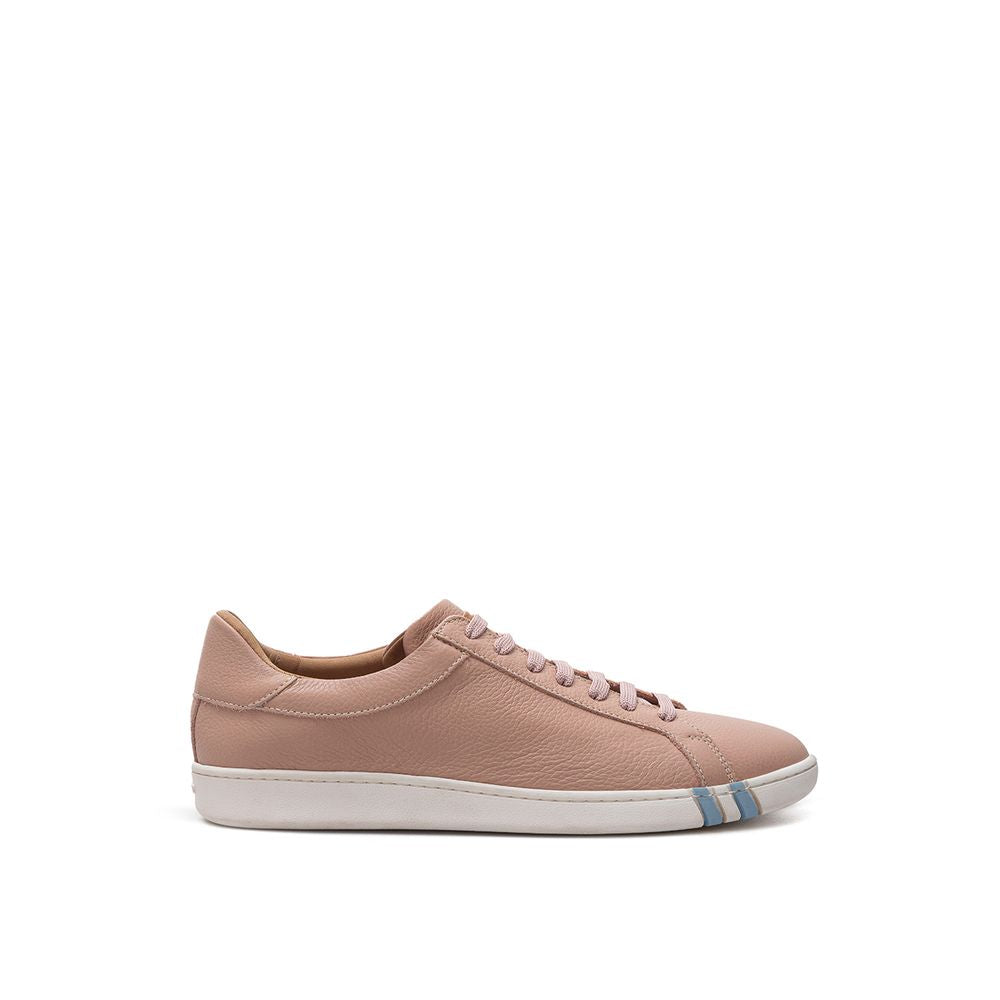 Elegante rosa Leder-Sneakers von Bally