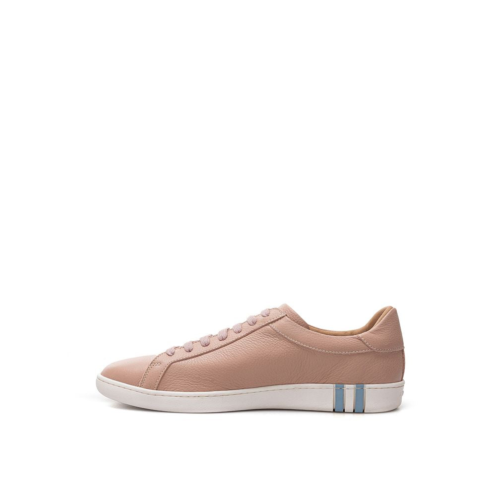 Elegante rosa Leder-Sneakers von Bally