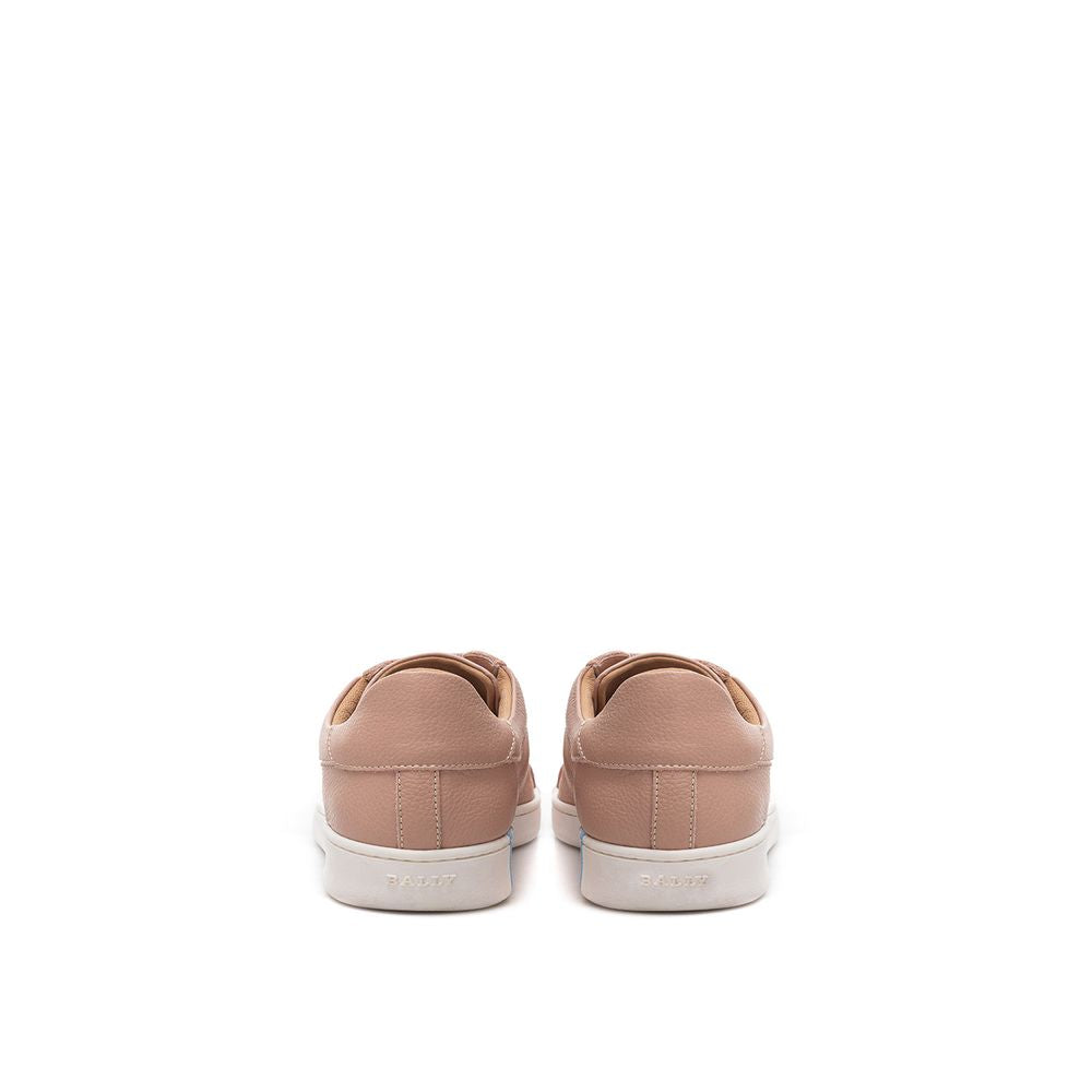 Elegante rosa Leder-Sneakers von Bally