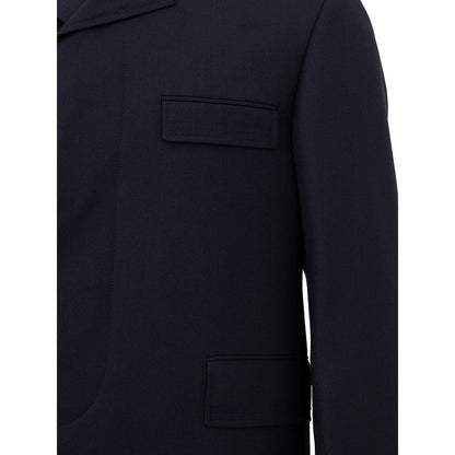 Thom Browne – Elegante Wolljacke in charakteristischem Blau