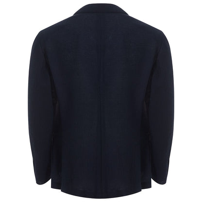 Lardini Blue Cotton Blazer
