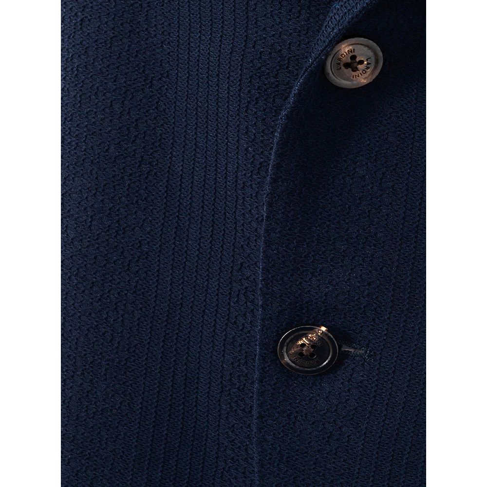 Lardini Blue Cotton Blazer