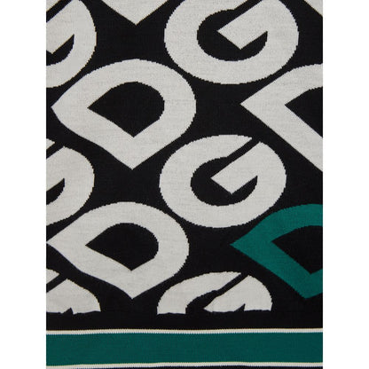 Dolce &amp; Gabbana Eleganter schwarzer Baumwollpullover für anspruchsvollen Stil