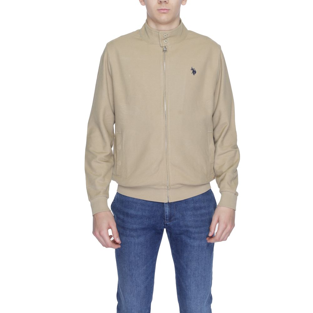 U.S. POLO ASSN. Beige Cotton Jackets & Coat