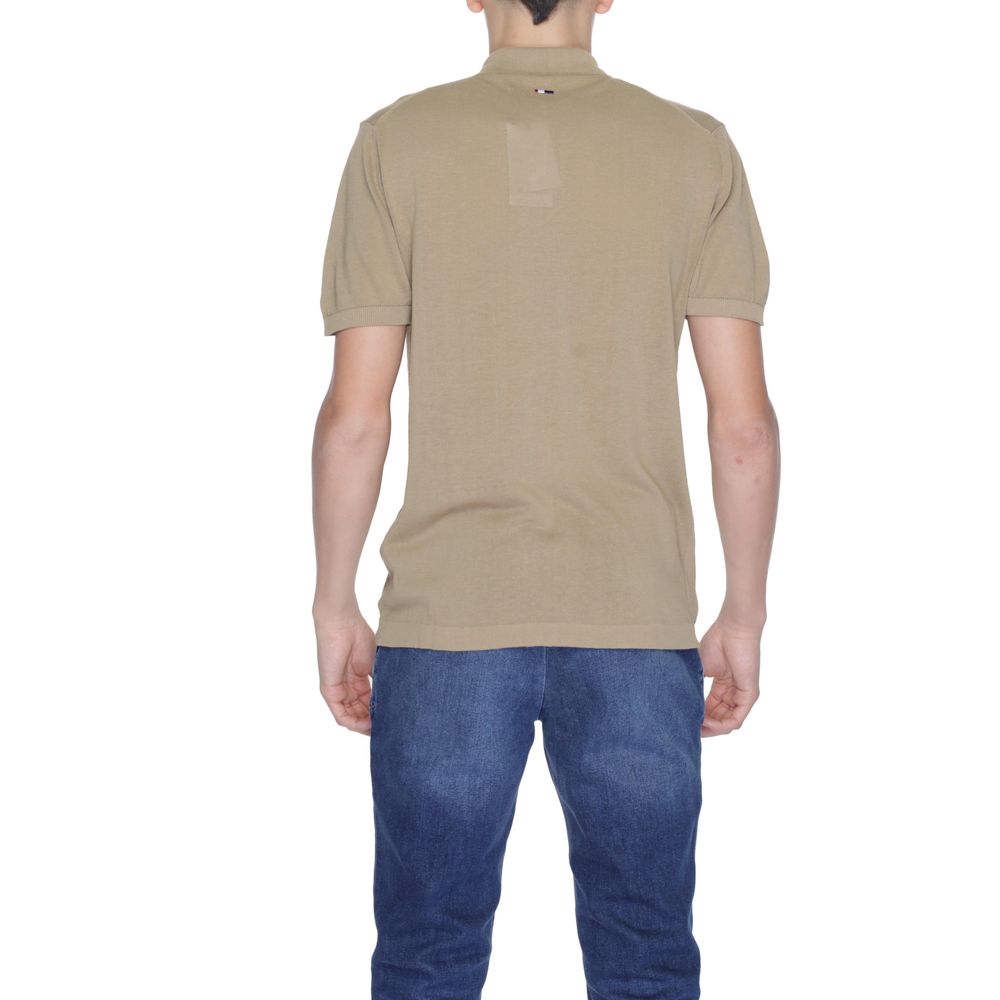 US POLO ASSN. Beigefarbener Baumwollpullover