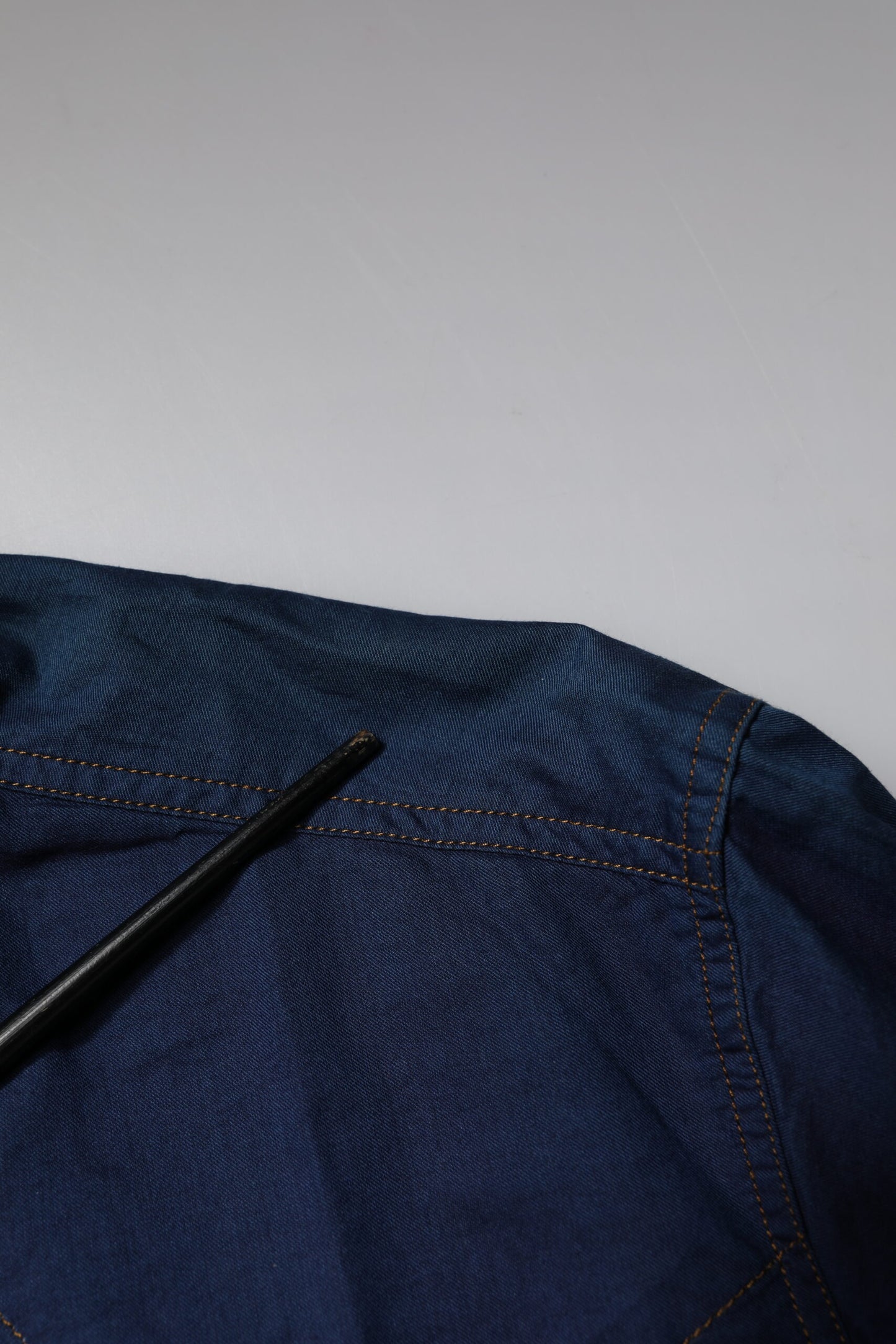 Dolce & Gabbana Dark Blue Cotton GOLD Dress Formal Shirt