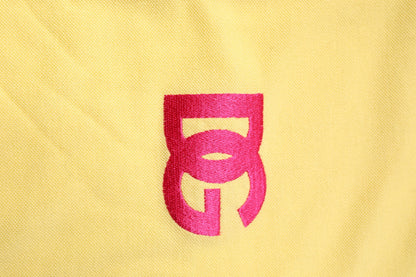 Dolce &amp; Gabbana – Gelbes Poloshirt aus Baumwolle mit Logo und Kragen