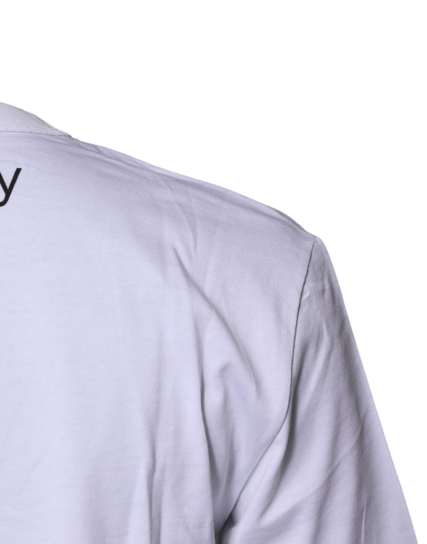 Dolce &amp; Gabbana Weißes #DGFamily Baumwoll-T-Shirt mit Rundhalsausschnitt