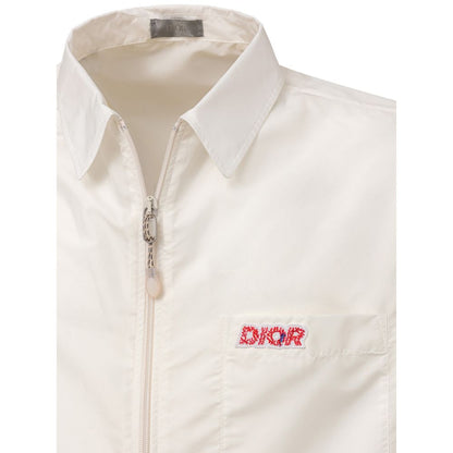 Dior Weißes Kurzarmhemd aus Polyester