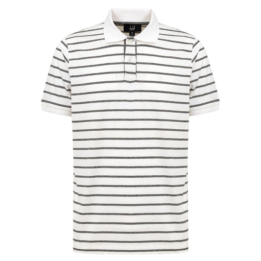 Dunhill Poloshirt aus weißer Baumwolle