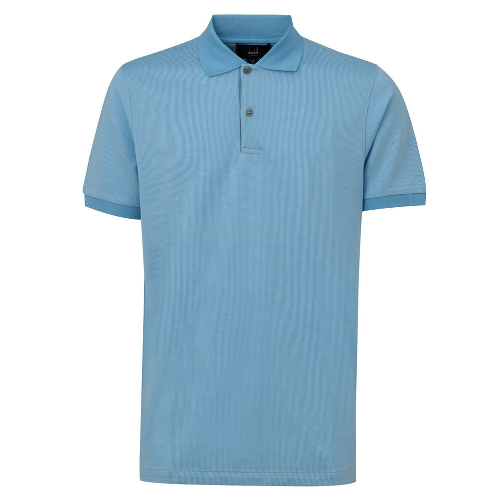 Dunhill Poloshirt aus blauer Baumwolle