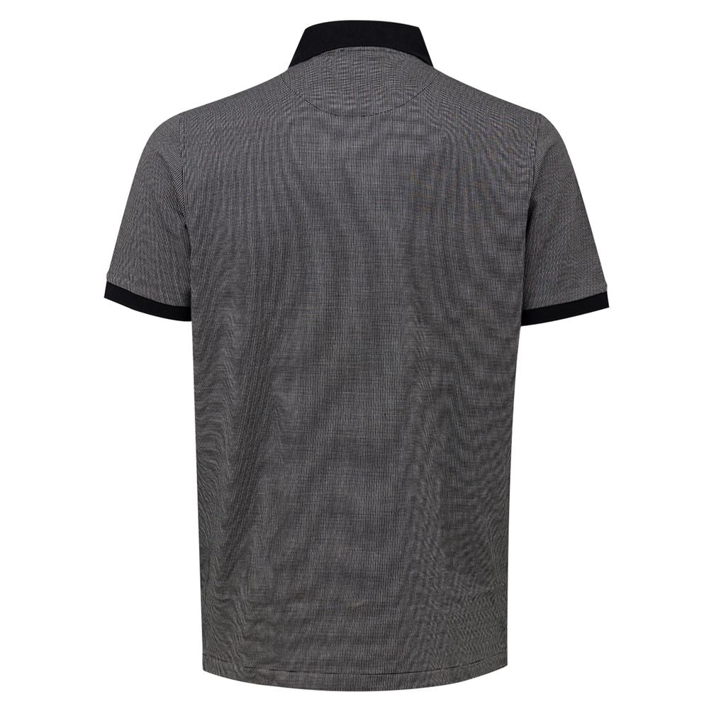 Dunhill Poloshirt aus schwarzer Baumwolle