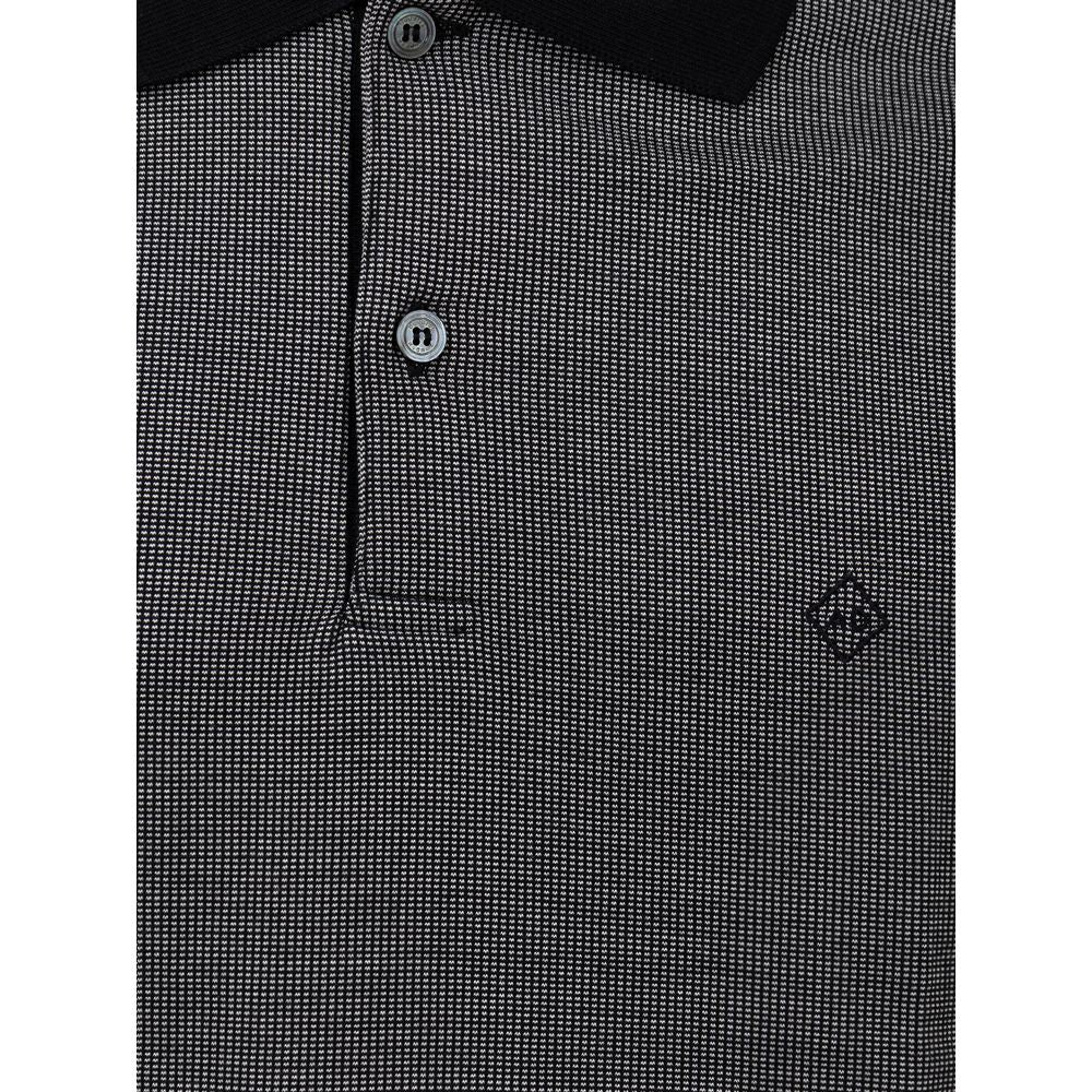 Dunhill Poloshirt aus schwarzer Baumwolle