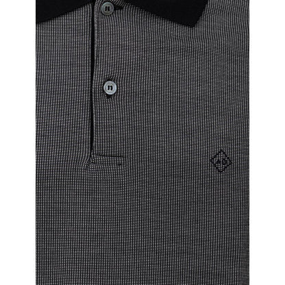 Dunhill Poloshirt aus schwarzer Baumwolle