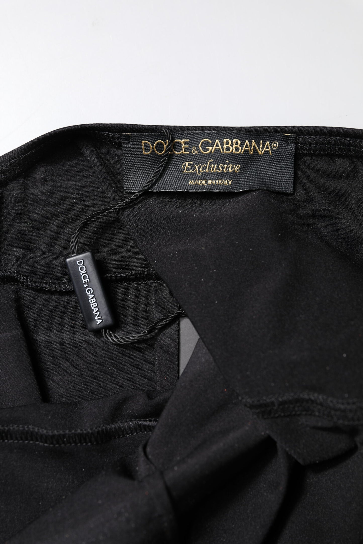 Dolce &amp; Gabbana Schwarzes ärmelloses, figurbetontes Jumpsuit-Kleid für Damen