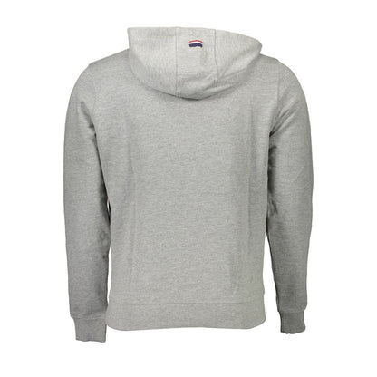 US POLO ASSN. Graues Baumwoll-Herren-Sweatshirt