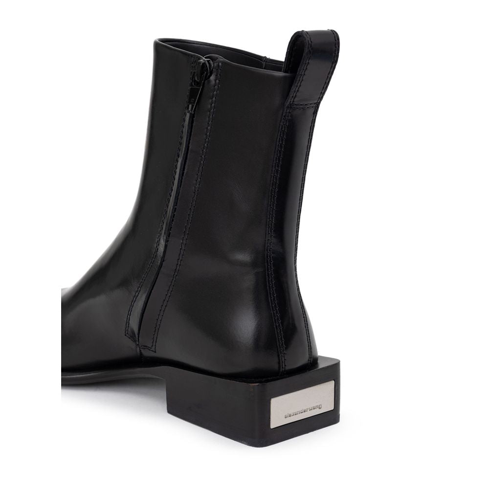 Alexander Wang Schwarzer Lederstiefel