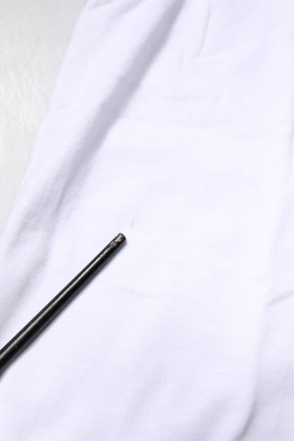 توب دولتشي آند غابانا أبيض قطني مطرز بسلسلة مرساة