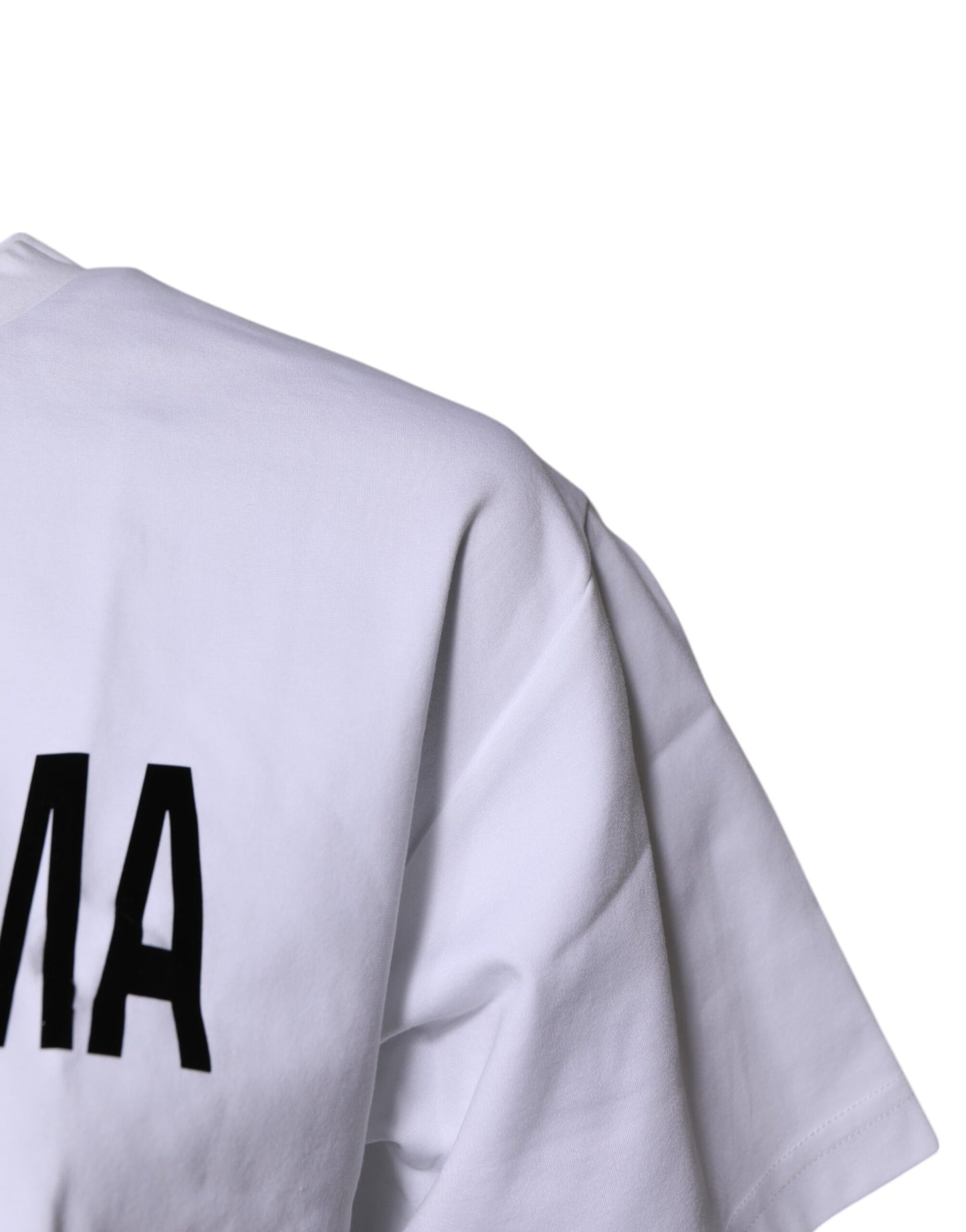 Dolce &amp; Gabbana Weißes Bellissima-T-Shirt aus Baumwolle mit Rundhalsausschnitt