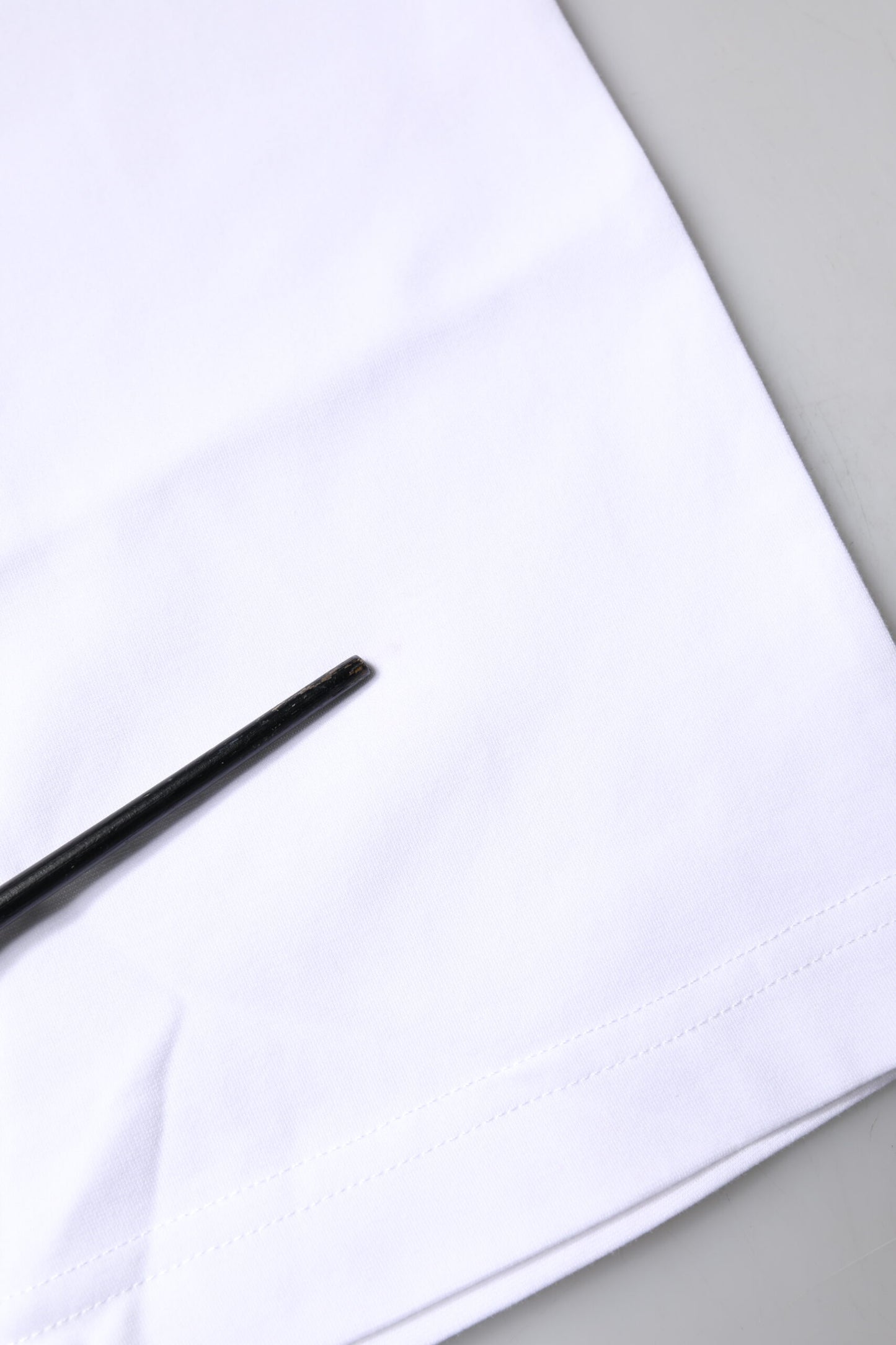 Dolce &amp; Gabbana Weißes Bellissima-T-Shirt aus Baumwolle mit Rundhalsausschnitt