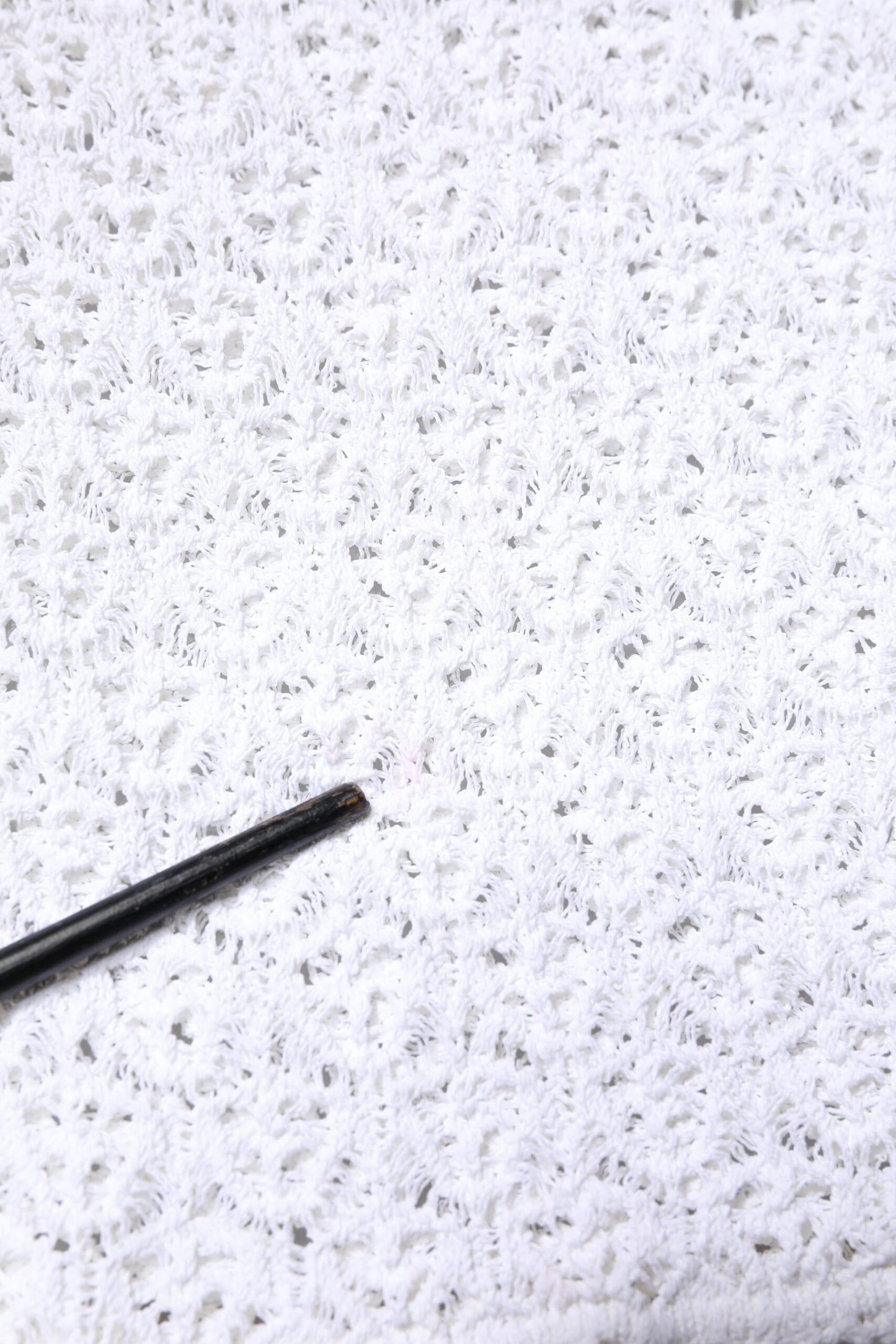 Dolce &amp; Gabbana – Kurzärmliges Häkeltop aus weißer Viskose