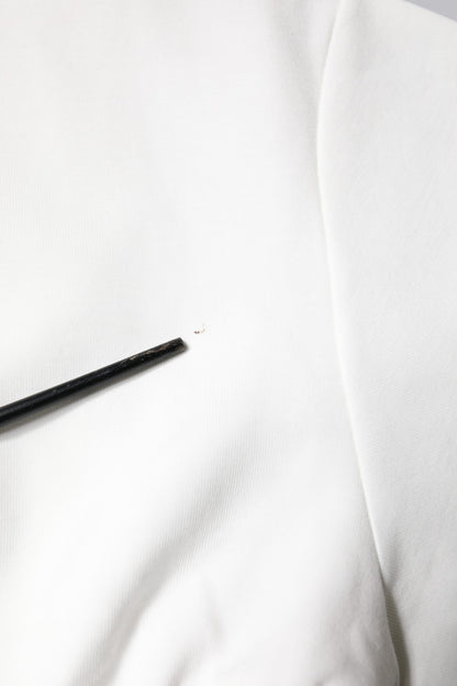 Dolce &amp; Gabbana – Blusenoberteil aus weißer Baumwollmischung mit 3/4-Ärmeln