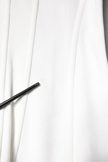 Dolce &amp; Gabbana – Blusenoberteil aus weißer Baumwollmischung mit 3/4-Ärmeln